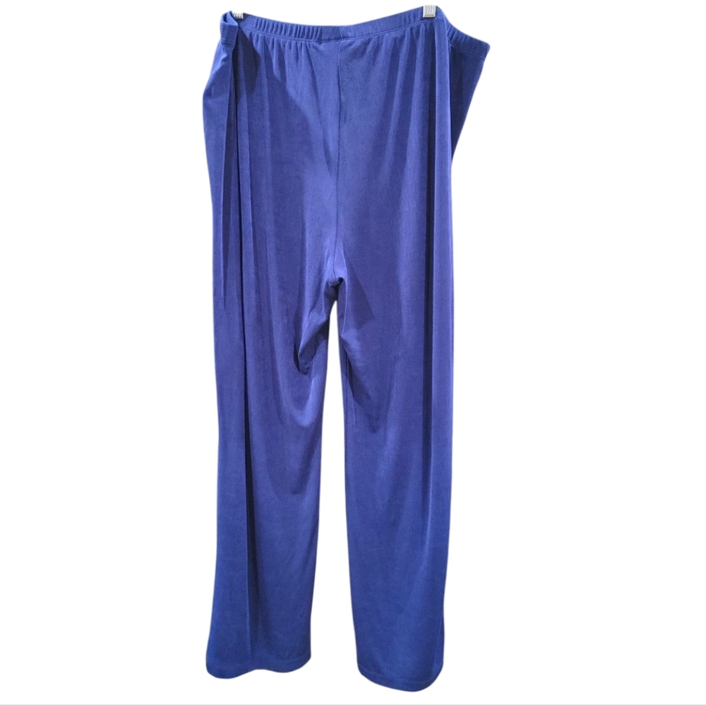Chico's Travelers Royal Blue No Tummy Wrinkle Resist Pants Women Size 4 (2XL) - Picture 6 of 8